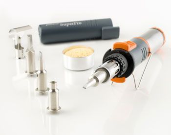 SP-1K Gas Soldering Iron Kit (25&ndash;125 W), Piezo Ignition, 3 Modes, 4 Tips